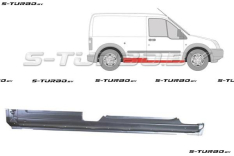 Порог (правый) 2 дв, короткая база (для моделей без раздвижной двери) полный профиль, заводской штамп