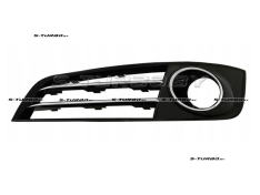 Решетка в бампер (левая) с отв. под противотуманку, с хромом, 2010-2013