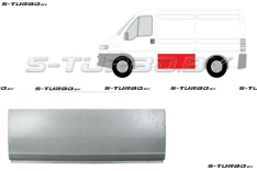 Панель боковая (левая) за водительской дверью, длинная / maxi длинная база, 40 см высота, 140 см длина, заводской штамп
