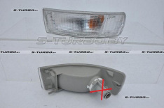 Указатель поворота в бампер (левый) белый