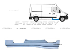 Порог (правый) под переднюю дверь, заводской штамп