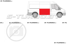 Дверь боковая сдвижная (правая) наружная часть, до стекла, короткая база, заводской штамп