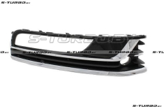 Решетка в бампер (правая) хром+хром молдинг, с отв. под датчик