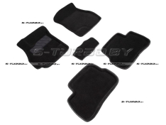 Коврики 3D модельные ворсовые в салон, черные