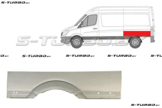 Крыло заднее (левое) над колесом, средняя база, до первой складки, заводской штамп