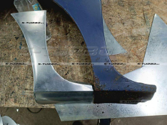 Крыло переднее (левое) нижняя часть, оцинкованная сталь, ремкомплект