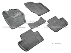Коврики 3D модельные ворсовые в салон, серые