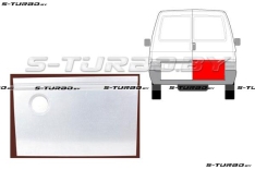 Дверь задняя (правая) распашная, наружная часть, 43 см, заводской штамп