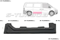 Дверь боковая сдвижная (правая) внутренняя часть, 29 см, заводской штамп