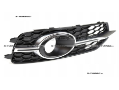 Решетка в бампер (правая) с отв. под противотуманку, с хромом, для версии s-line