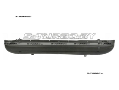 Бампер задний (черный) без отв. под парктроники, центральная часть