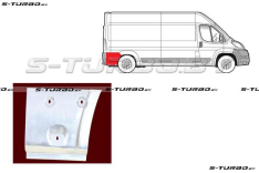 Крыло заднее (правое) нижняя часть, за колесом, короткая / средняя / длинная база, заводской штамп