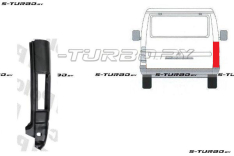 Угол задний (правый) под фонарь, версия хлопушка, 95 см, заводской штамп