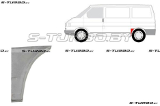 Крыло заднее (левое) передняя часть (до колеса) короткая база, заводской штамп