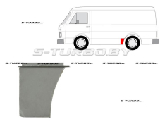 Крыло заднее (левое) передняя часть (до колеса) длина 28 см, высота 28 см, заводской штамп