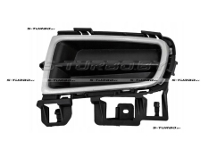 Решетка в бампер (левая) с накладкой