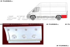 Крыло заднее (левое) нижняя часть, за колесом, maxi длинная база, заводской штамп
