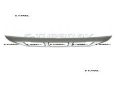 Спойлер переднего бампера (центральный) серебряный
