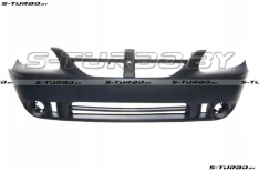 Бампер передний (черный) 2005-2008, с отв. под противотуманки