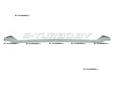 Молдинг переднего бампера (серый) верхний