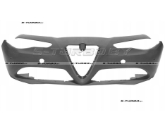 Бампер передний (черный) без отв. под омыватели, с отв. под парктроники