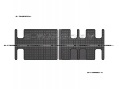 Коврики модельные резиновые в салон (низкий борт), 3-й ряд