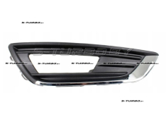 Решетка в бампер (правая) с отв. под противотуманку, с хром. накладкой