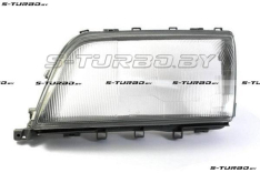 Стекло передней фары (левое) 1993-1997, с рамкой