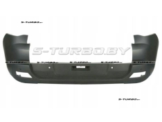 Бампер задний (грунтованный) с отв. под парктроники, без отв. под спойлер