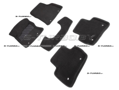 Коврики 3D модельные ворсовые в салон, черные