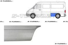 Крыло заднее (левое) передняя часть (до колеса) средняя база, заводской штамп