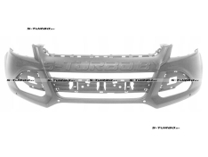 Бампер передний (грунтованный) без отв. под омыватели, с отв. под парктроники