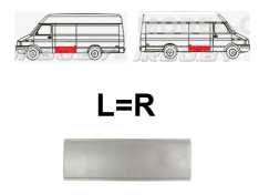Панель боковая за водительской дверью, либо панель сдвижной двери, нижняя часть, заводской штамп