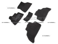 Коврики 3D модельные ворсовые в салон, черные