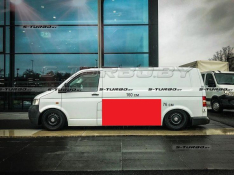 Панель боковая (левая) за водительской дверью, длинная база, 76 см высота, 160 см длина,  ремкомплект