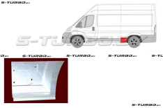 Крыло заднее (левое) нижняя часть, перед колесом, средняя база, заводской штамп