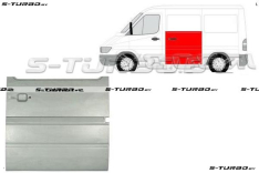 Дверь боковая сдвижная (левая) наружная часть, до стекла, заводской штамп