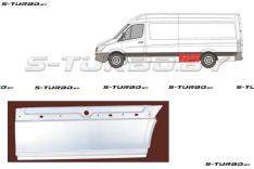Крыло заднее (левое) передняя часть (до колеса) длинная / maxi длинная база, заводской штамп
