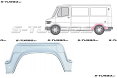 Арка задняя (левая) внутренняя часть, заводской штамп