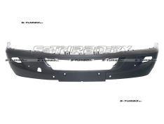 Бампер передний (черный) с отв. под противотуманки, с отв. под парктроники