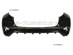 Бампер задний (черный) без отв. под парктроники, верхняя часть