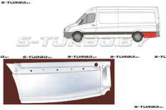 Крыло заднее (левое) задняя часть (за колесом) длинная база, заводской штамп