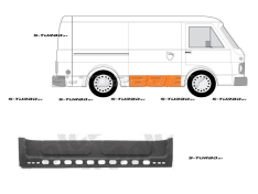 Дверь боковая сдвижная (правая) нижняя внутренняя часть, заводской штамп