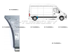 Крыло заднее (правое) передняя часть (до колеса) короткая / длинная / maxi длинная база, 48 см высота, заводской штамп