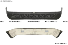 Бампер задний (черный) с пенным усилителем