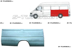 Крыло заднее (левое) длинная база, до стекла, заводской штамп