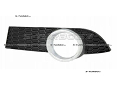 Решетка в бампер (левая) с отв. под противотуманку, с хром. накладкой