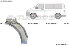 Арка передняя, задняя часть, под дверь (левая) заводской штамп