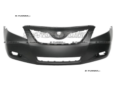 Бампер передний (черный) с отв. под противотуманки, без отв. под крюк, usa-type