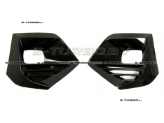 Решетки в бампер (левая+правая) с отв. под противотуманку, глянцевые